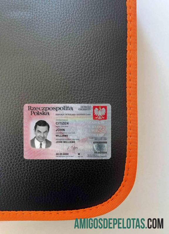 Poland ID olhar de foto frente amostra